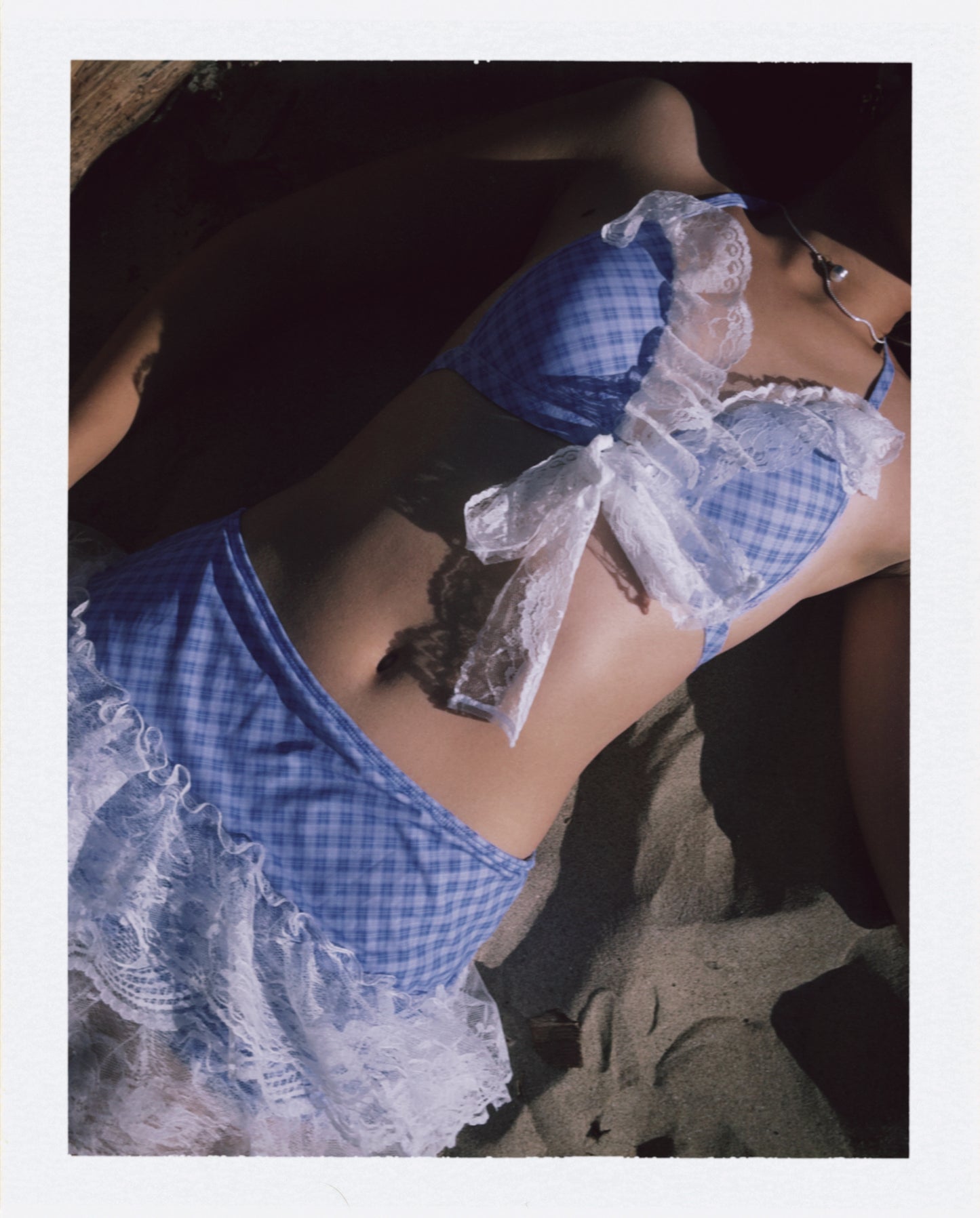 Blue Seaside Sweetheart Bikini Set
